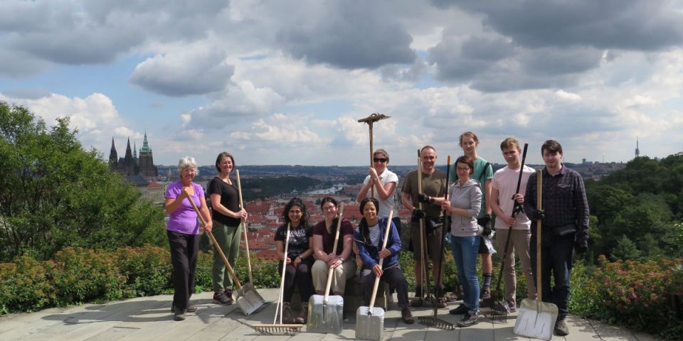 Czech National Trust working party at Strahov Monastery, Prague