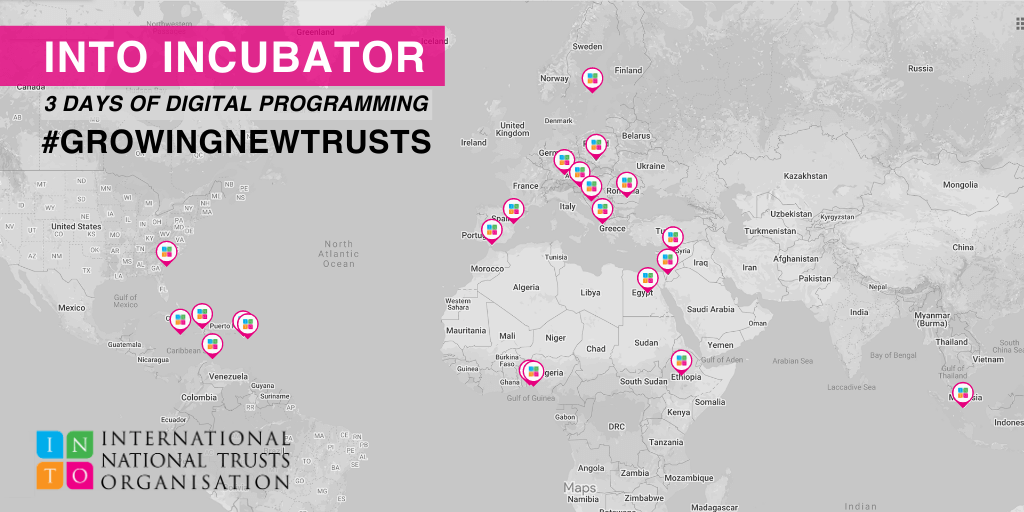 Countries on the INTO Incubator growing new trusts