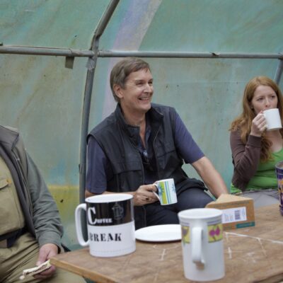 National trust community engagement staff meet over a cup of tea