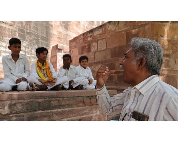 Meharangarh fort community workshop with young people focuses on theatre and expression