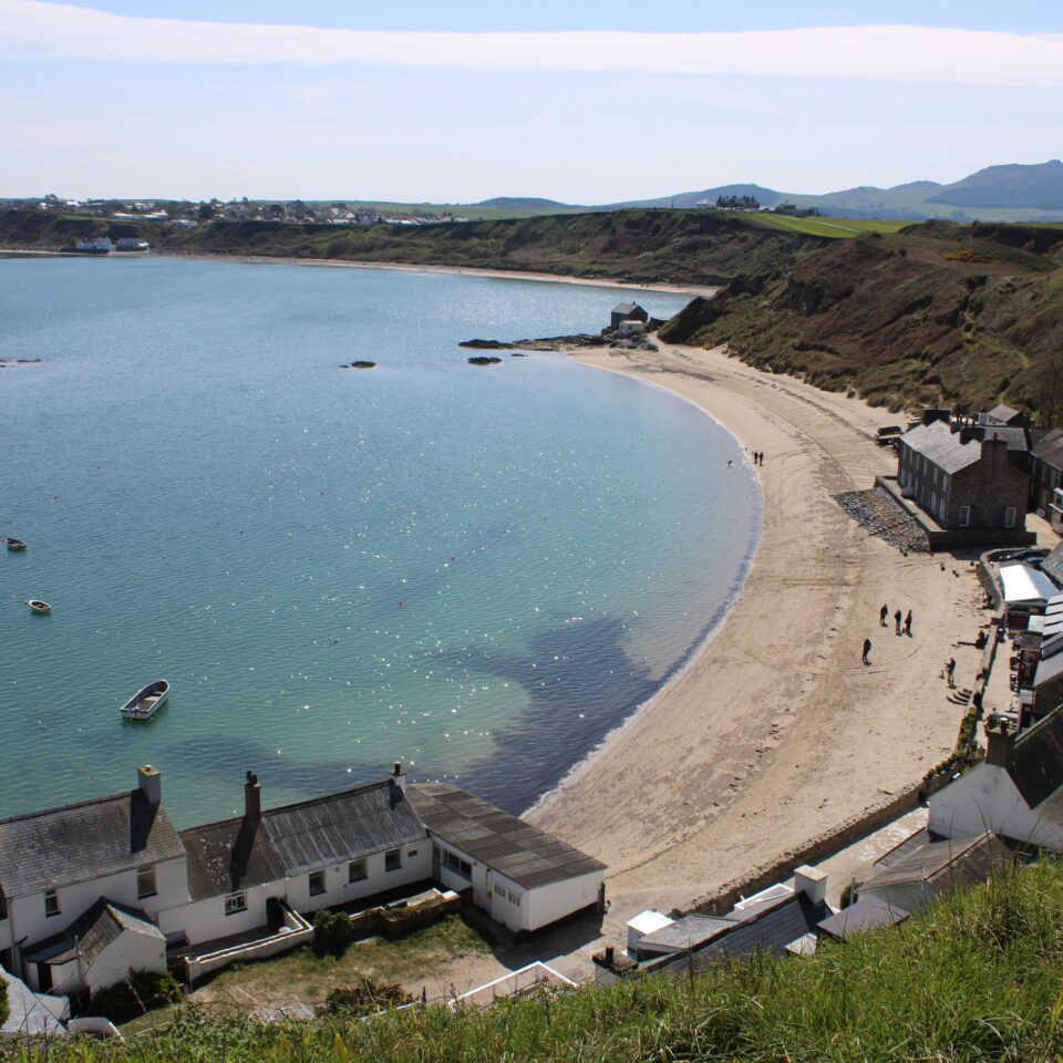 The seafront at Porthdinllaen - a site particularly exposed to sea level rise and other climate hazards