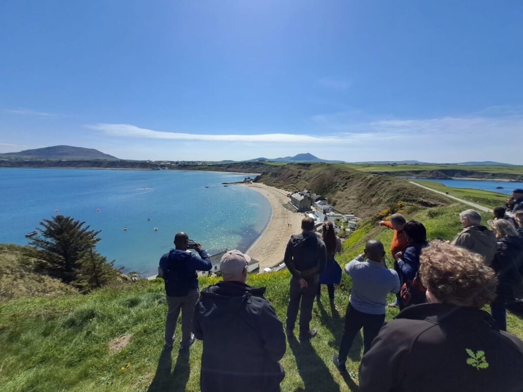 The seafront at Porthdinllaen - a site particularly exposed to sea level rise and working on climate change adaptation