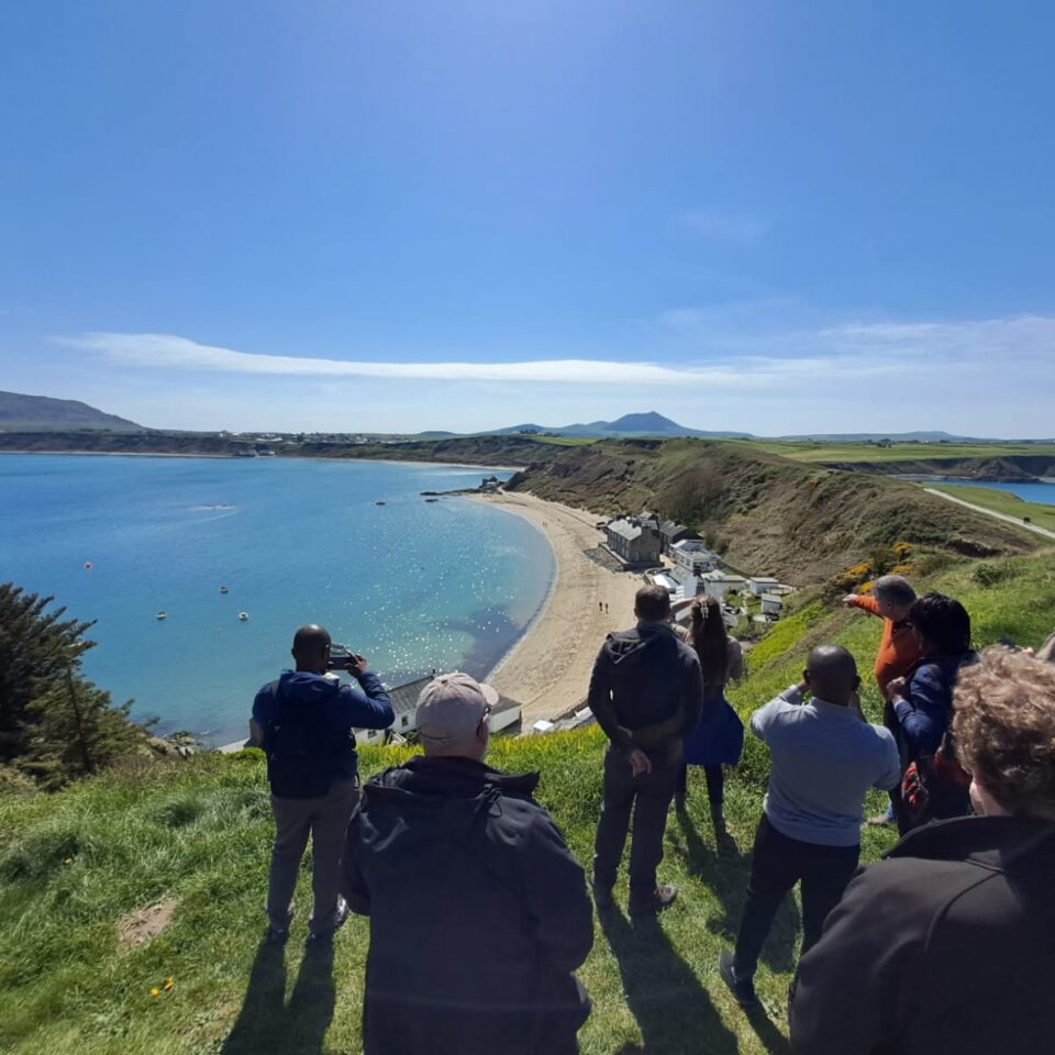 The seafront at Porthdinllaen - a site particularly exposed to sea level rise and working on climate change adaptation in a twinning partnership with Zanzibar