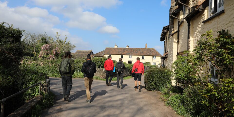 National Trust and Malta rangers on a walk