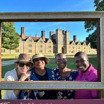 islands incubator participants on a sunny visit to Knole