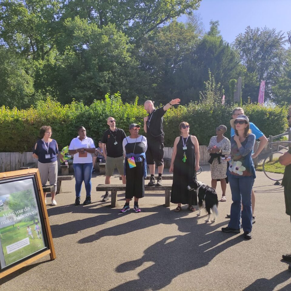 islands incubator participants on a sunny visit to Box Hill