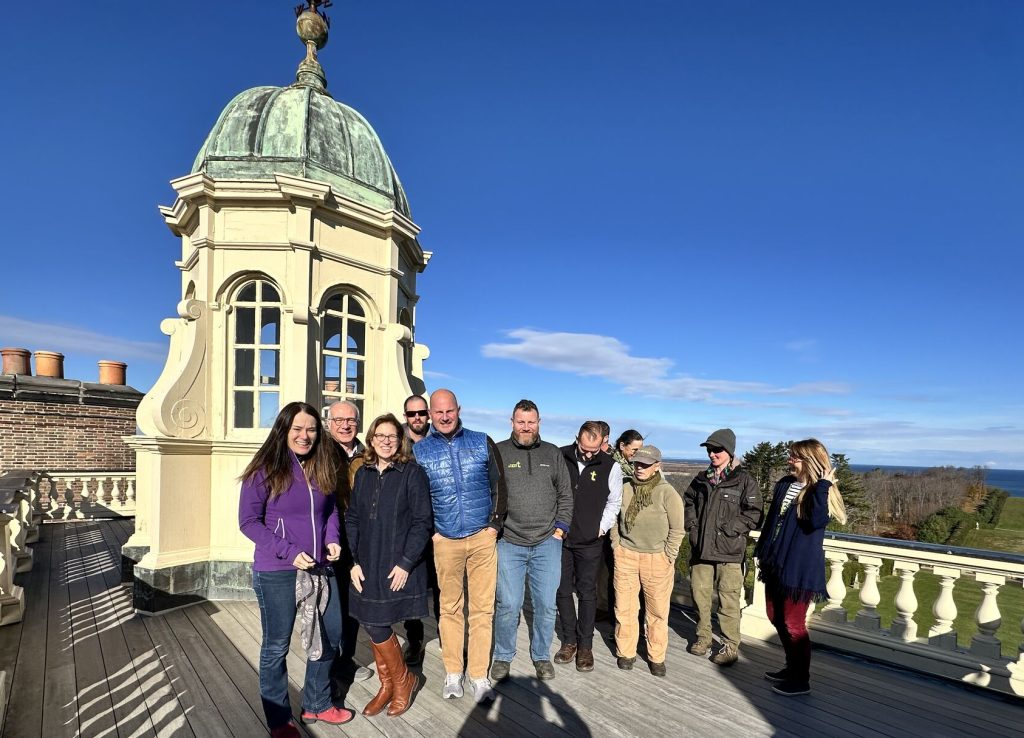 On the roof of Castle Hill, Trustees