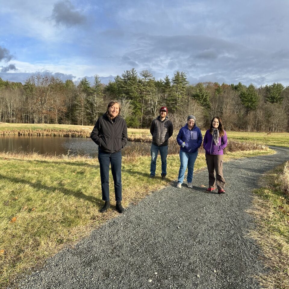 With team at Beaver Brook, Trustees of Reservations