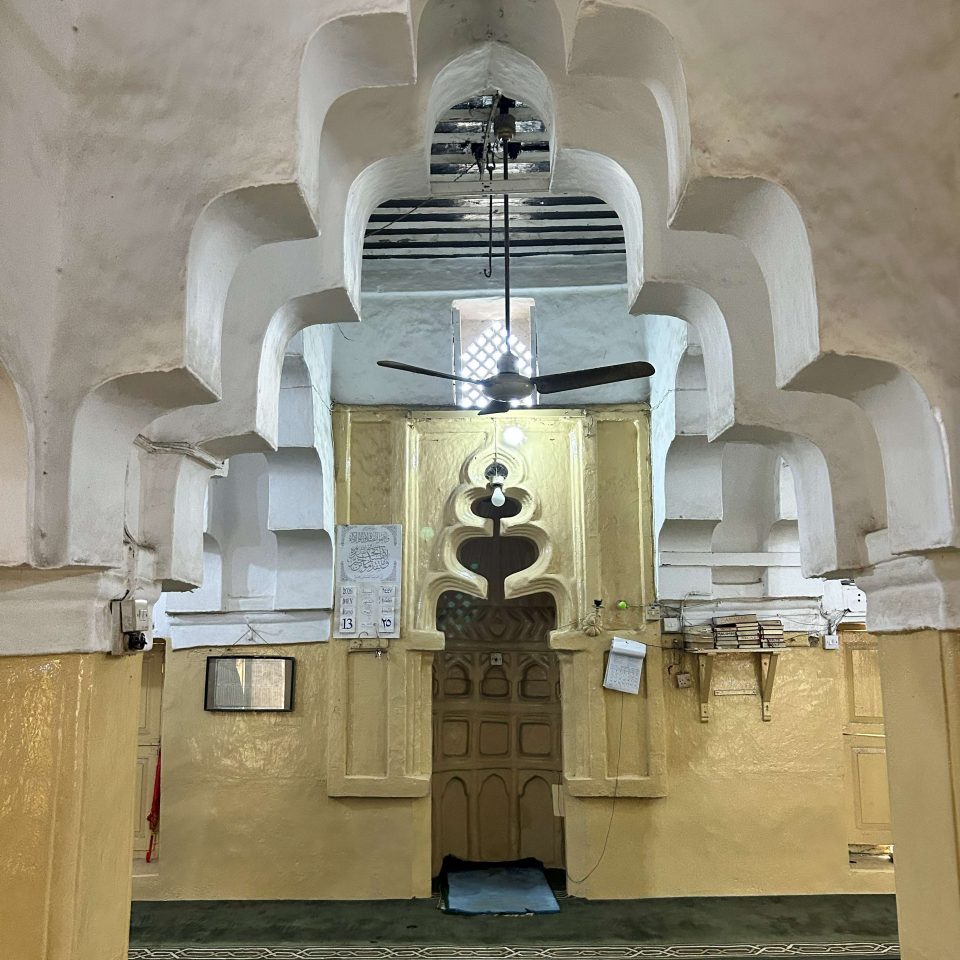 View of the mihrab through the characteristic